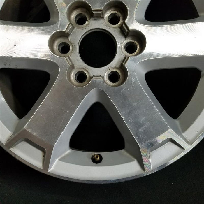 18" OUTLOOK 07-10 18x7.5 6 spoke alloy machined finish opt QS6 Original OEM - Side Profile