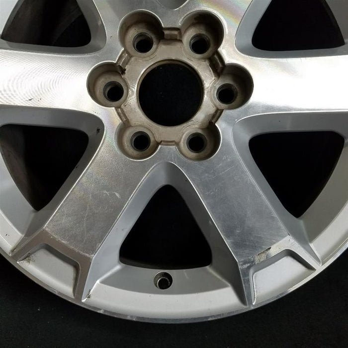 18" OUTLOOK 07-10 18x7.5 6 spoke alloy machined finish opt QS6 Original OEM - Side Profile
