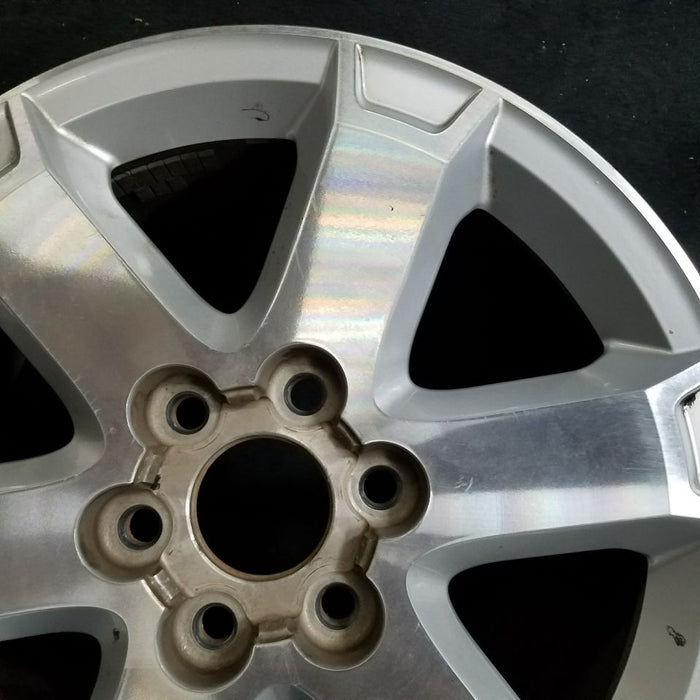 18" OUTLOOK 07-10 18x7.5 6 spoke alloy machined finish opt QS6 Original OEM - Back View