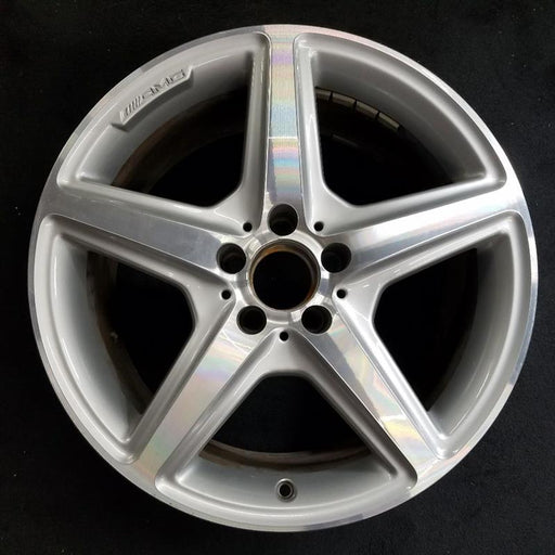 18" MERCEDES CLS-CLASS 12 218 Type; CLS550 AWD 18x9.5 AMG silver accents - Front View