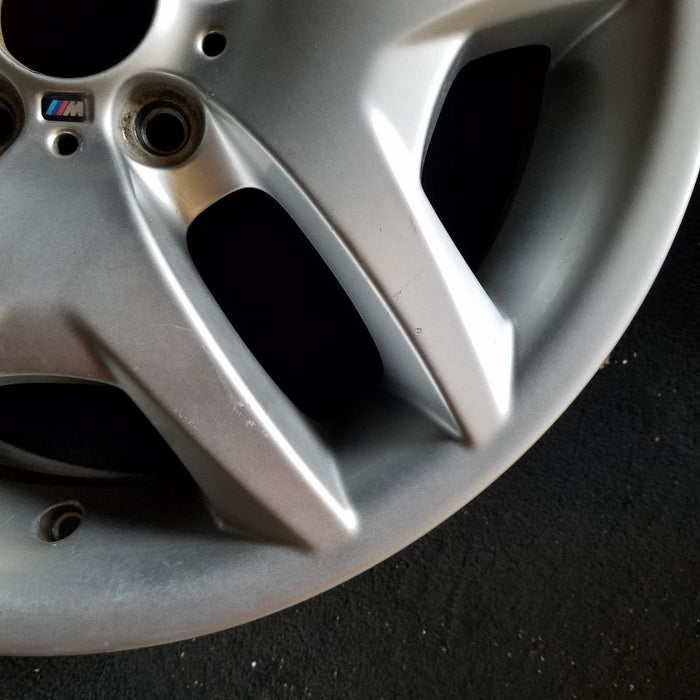 18" BMW X3 04-10 18x8 alloy 5 spoke V spoke design wide spoke Original OEM - Back View