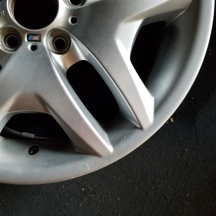 18" BMW X3 04-10 18x8 , , V spoke design, wide spoke Original OEM Wheel Rim - Back View