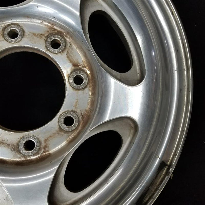 16" FORD E150 VAN 07-08 , aluminum, 5 ovals Original OEM Wheel Rim - Close-Up Detail