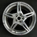 19" CORVETTE 20-22 frt 19x8.5 5 spoke gloss silver opt Q8P Original OEM Wheel - Front View