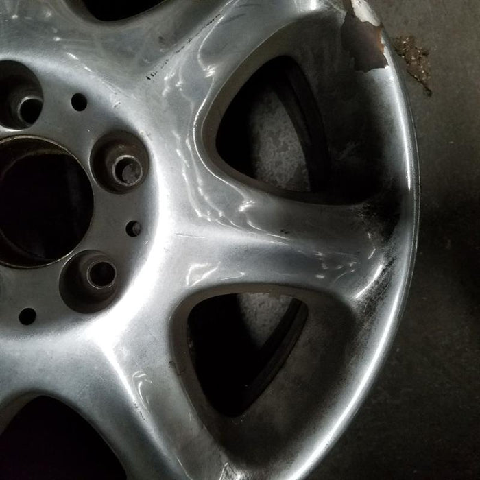 16" MERCEDES S-CLASS 00-02 220 Type; S430 7 spoke 16x7.5 Original OEM Wheel Rim - Close-Up Detail