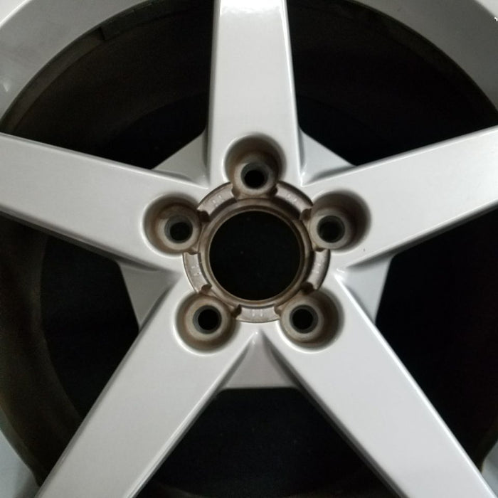 19" CORVETTE 05-07 19x10 , 5 spoke, silver Original OEM Wheel Rim - Angle View