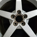 19" CORVETTE 05-07 19x10 , 5 spoke, silver Original OEM Wheel Rim - Angle View