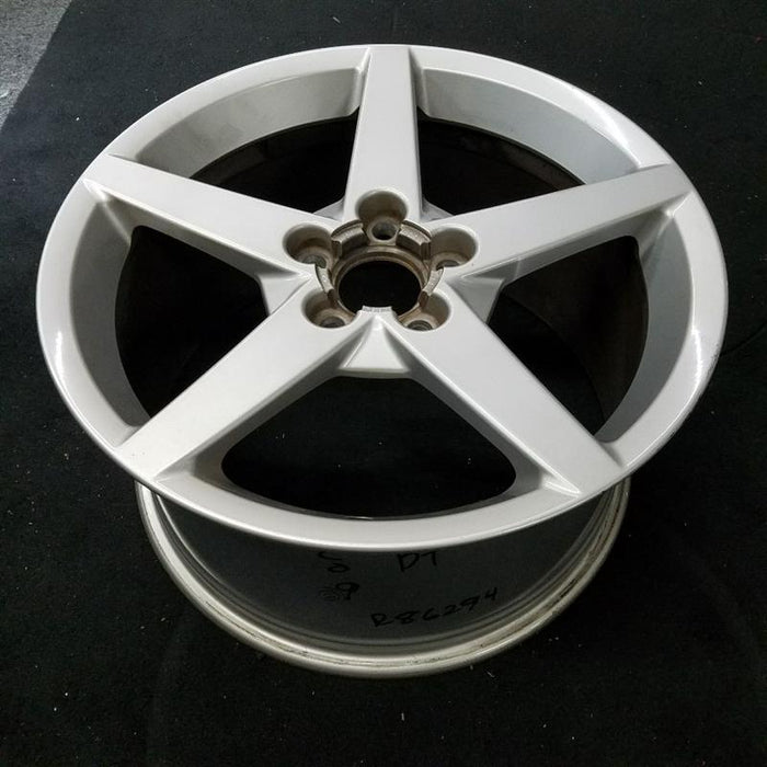 19" CORVETTE 05-07 19x10 , 5 spoke, silver Original OEM Wheel Rim - Side Profile