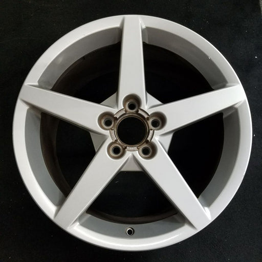 19" CORVETTE 05-07 19x10 rear 5 spoke silver opt QG6 Original OEM Wheel Rim - Front View