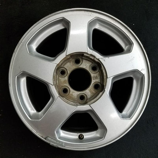 16" TRAILBLAZER 02-03 16x7, aluminum, 5 spoke, opt QC4 , Original OEM Wheel Rim - Front View