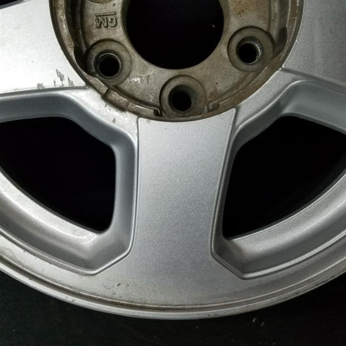 16" TRAILBLAZER 02-03 16x7, aluminum, 5 spoke, opt QC4 , Original OEM Wheel Rim - Side Profile