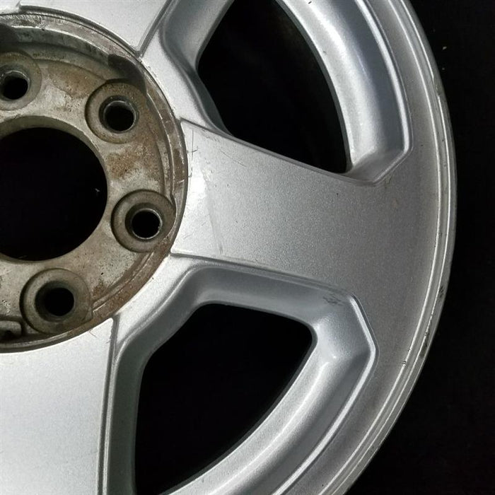 16" TRAILBLAZER 02-03 16x7, aluminum, 5 spoke, opt QC4 , Original OEM Wheel Rim - Close-Up Detail