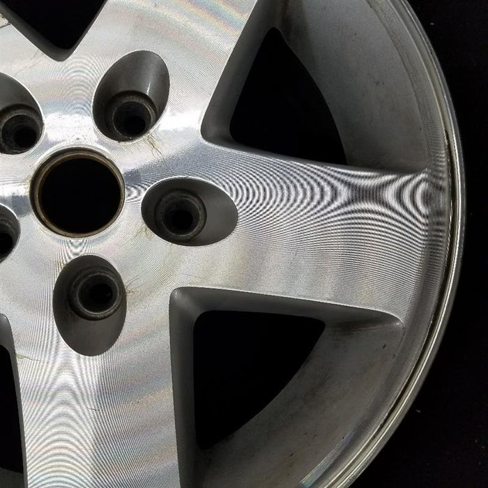 17" WRANGLER 07-08 17x7.5 machined finish Original OEM Wheel Rim - Close-Up Detail