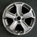 17" WRANGLER 18 VIN W 6th digit JK body 17x7.5 5 spoke solid spoke grooved - Front View