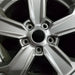17" WRANGLER 18 VIN W 6th digit JK body 17x7.5 5 spoke solid spoke grooved - Angle View