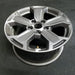 17" WRANGLER 18 VIN W 6th digit JK body 17x7.5 5 spoke solid spoke grooved - Side Profile