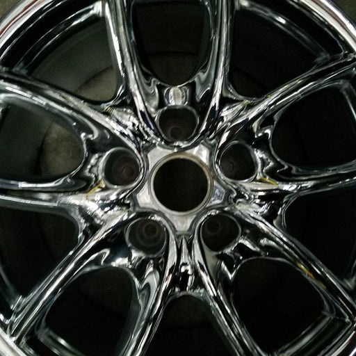 19" PORSCHE CAYENNE 03-04 19x9 10 spoke Original OEM Wheel Rim - Angle View