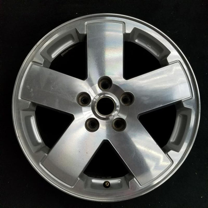 18" WRANGLER 07-08 18x7.5 5 spoke machined Original OEM Wheel Rim - Front View