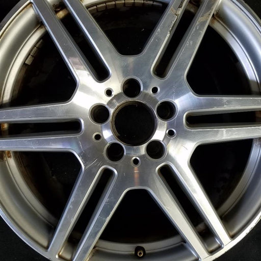 17" MERCEDES C-CLASS 08 204 Type; C350, 17x8.5 Original OEM Wheel Rim - Angle View