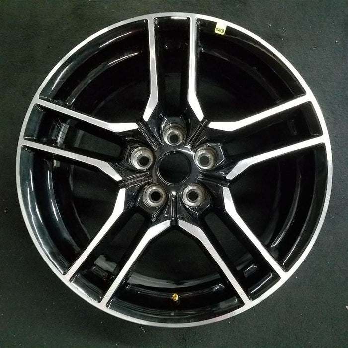 18" MUSTANG 18-23 18x8 , 10 spoke Original OEM Wheel Rim - Front View