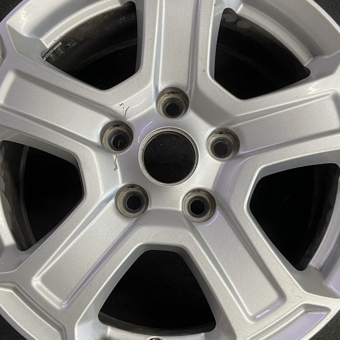 17" WRANGLER 18 VIN X , 17x7.5, , aluminum, straight spoke, w/recessed outer - Angle View