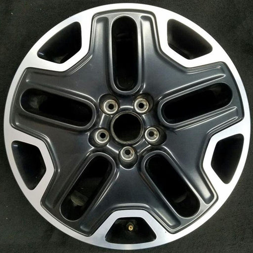 17" RENEGADE 15-17 17x6.5, aluminum Original OEM Wheel Rim - Back View