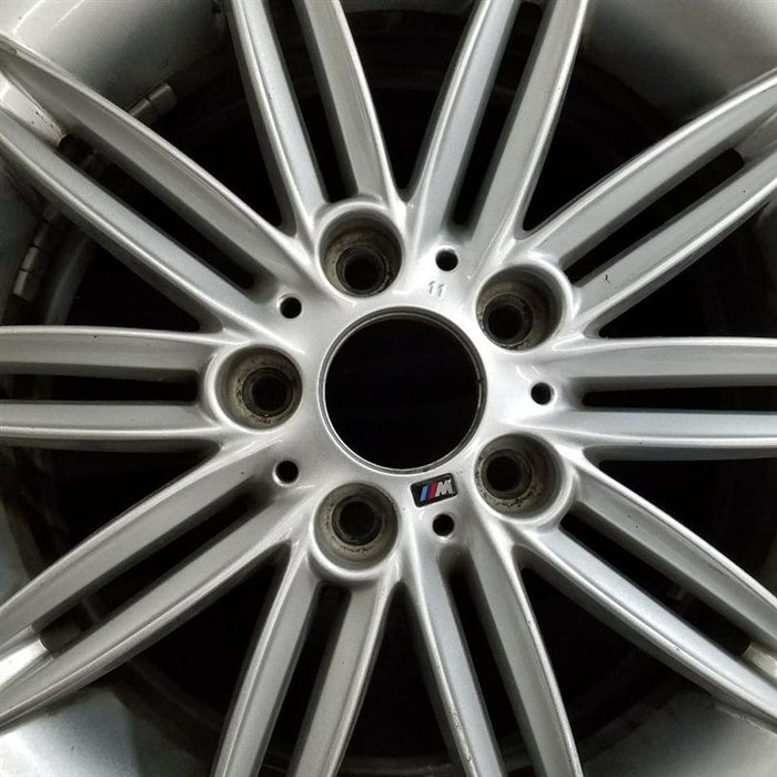 17" BMW 128i 08-13 17x7 , 10 spoke Original OEM Wheel Rim - Angle View