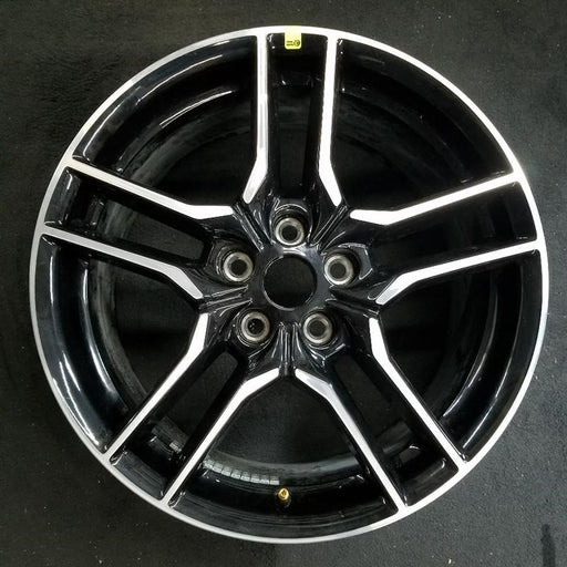 18" MUSTANG 18-23 18x8 , 10 spoke Original OEM Wheel Rim - Front View