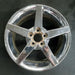 18" CORVETTE 06-07 18x8.5 frt 5 spoke chrome opt QX3 Original OEM Wheel Rim - Front View