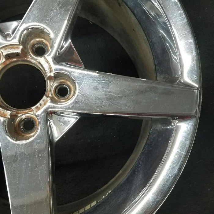 18" CORVETTE 06-07 18x8.5 frt 5 spoke chrome opt QX3 Original OEM Wheel Rim - Close-Up Detail