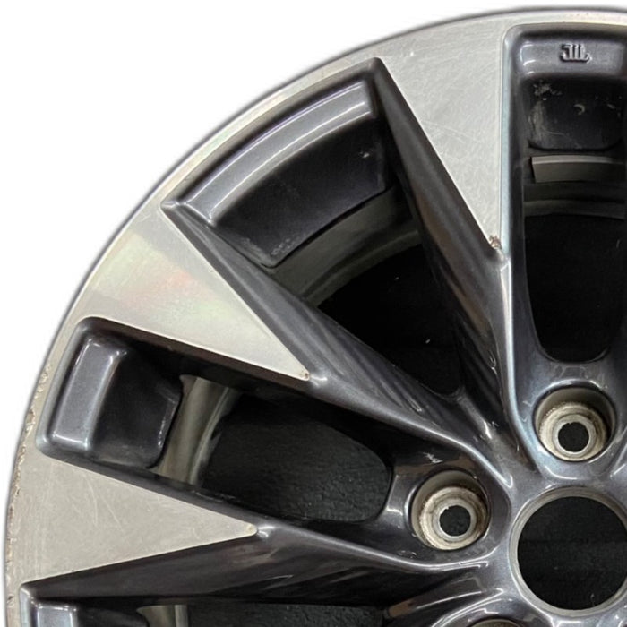 17" SENTRA 15 17x6.5 alloy 10 spoke split spoke SR Original OEM Wheel Rim - Angle View