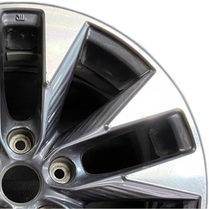 17" SENTRA 15 17x6.5 alloy 10 spoke split spoke SR Original OEM Wheel Rim - Side Profile