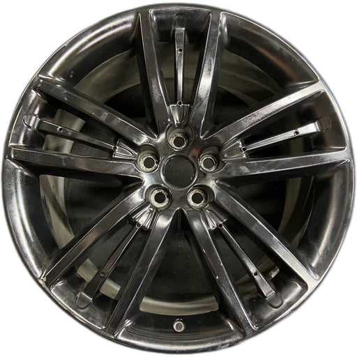 20" XK 09 , 20x9.5, 5 tri-spoke , silver Original OEM Wheel Rim - Front View