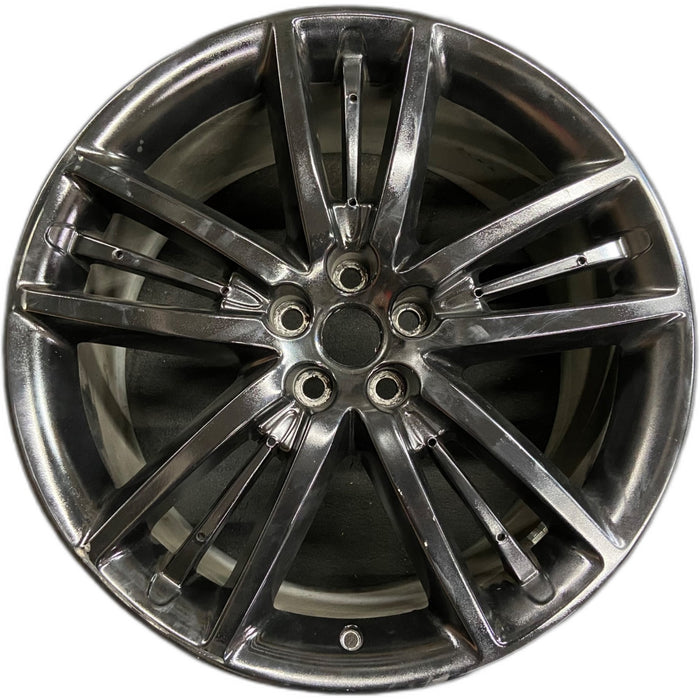 20" XK 09 , 20x9.5, 5 tri-spoke , silver Original OEM Wheel Rim - Front View