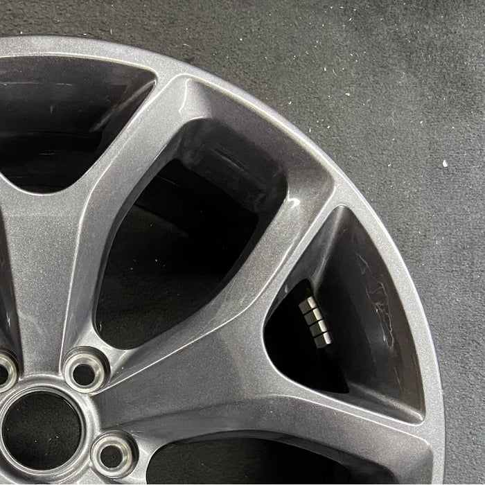 20" CHALLENGER 15-17 20x8 aluminum 5 Y spoke dark gray Original OEM Wheel Rim