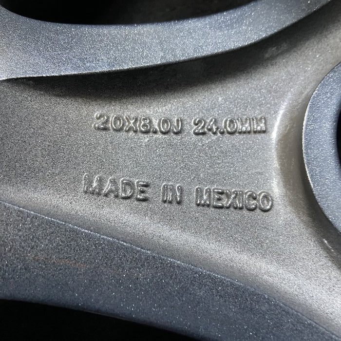 20" CHALLENGER 15-17 20x8 aluminum 5 Y spoke dark gray Original OEM Wheel Rim