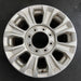 18" FORD F250SD PICKUP 20-22 18x8 aluminum 8 spoke silver Original OEM Wheel Rim - Front View