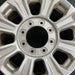 18" FORD F250SD PICKUP 20-22 18x8 aluminum 8 spoke silver Original OEM Wheel Rim - Angle View