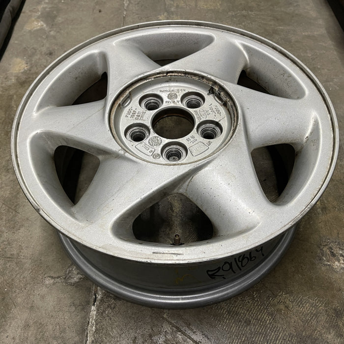16" TAURUS 93 16x6 , paired , argent, R. Original OEM Wheel Rim - Side Profile