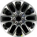 20" SEQUOIA 23-24 20x8, open spoke , machined face with black pockets Original - Front View