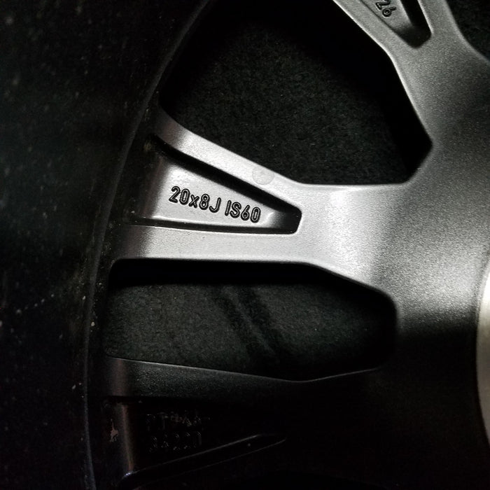20" SEQUOIA 23-24 20x8, open spoke , machined face with black pockets Original - Back View