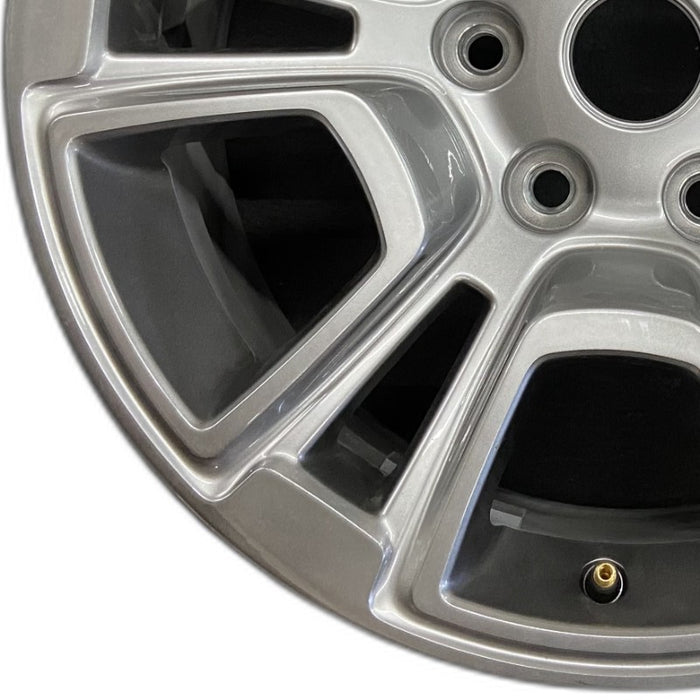 18" WAGONEER 22-24 18x8 6 open spoke polished Original OEM Wheel Rim - Back View