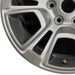 18" WAGONEER 22-24 18x8 6 open spoke polished Original OEM Wheel Rim - Back View