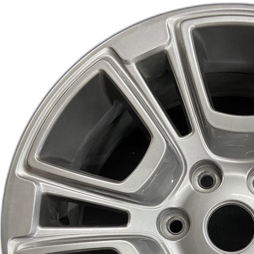 18" WAGONEER 22-24 18x8 6 open spoke polished Original OEM Wheel Rim - Angle View