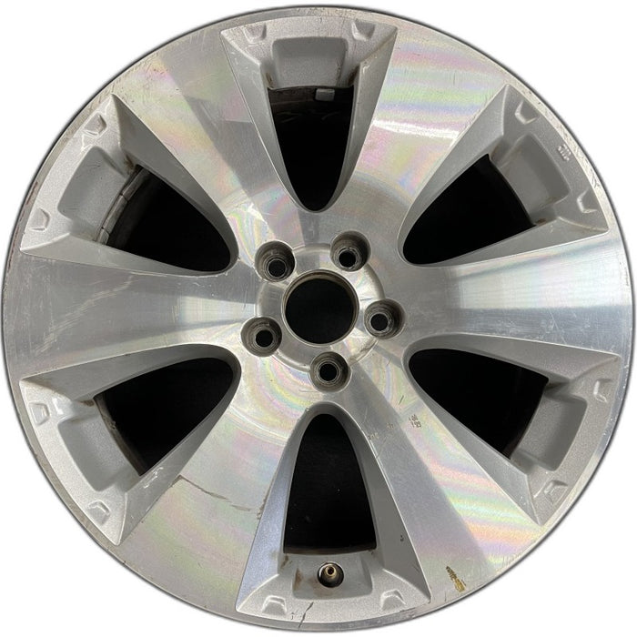17" LEGACY 10-12 17x7 alloy 6 spoke machined face Original OEM Wheel Rim - Front View