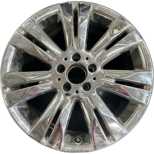 18" MERCEDES S-CLASS 09 221 Type; S550 18x8.5 7 split spokes Original OEM Wheel - Front View