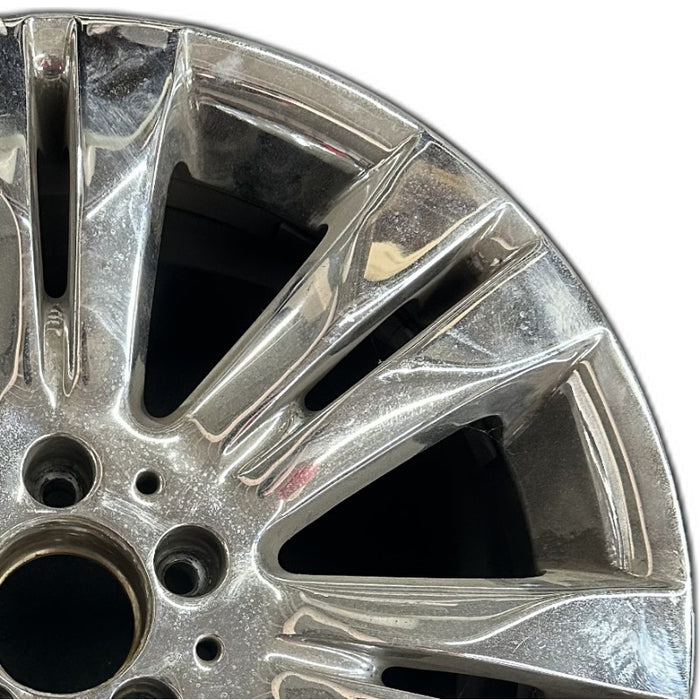 18" MERCEDES S-CLASS 09 221 Type; S550 18x8.5 7 split spokes Original OEM Wheel - Side Profile