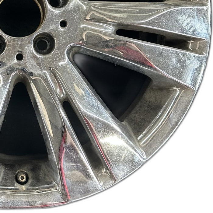 18" MERCEDES S-CLASS 09 221 Type; S550 18x8.5 7 split spokes Original OEM Wheel - Close-Up Detail