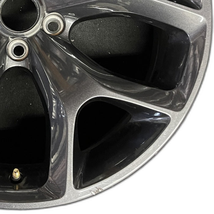 20" CHALLENGER 15-17 20x8 aluminum 5 Y spoke dark gray Original OEM Wheel Rim