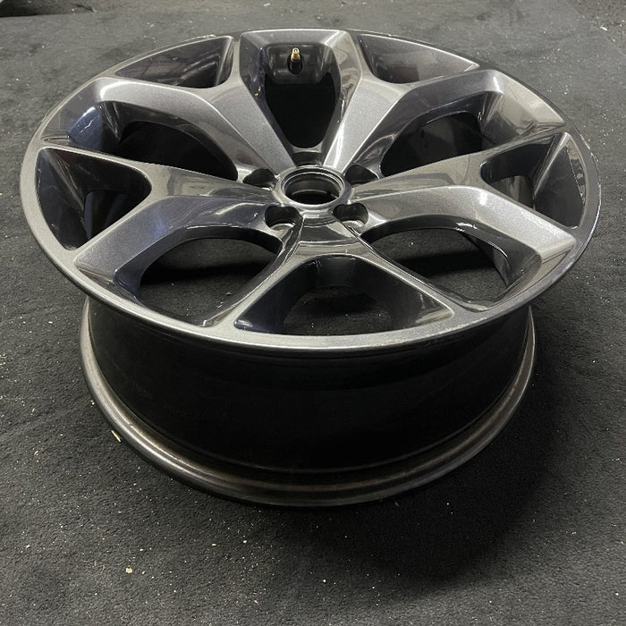 20" CHALLENGER 15-17 20x8 aluminum 5 Y spoke dark gray Original OEM Wheel Rim